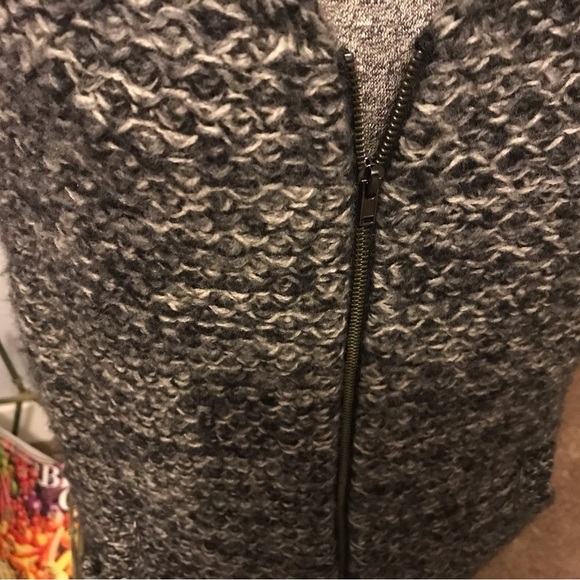 Eileen Fisher Tweedy Yak Merino Wool Blend Knit Sweater Vest Full Zip - Picture 4 of 8